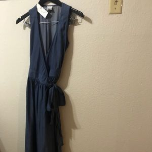 BIRD Brooklyn Wrap Dress Tencel XS, NWT $450